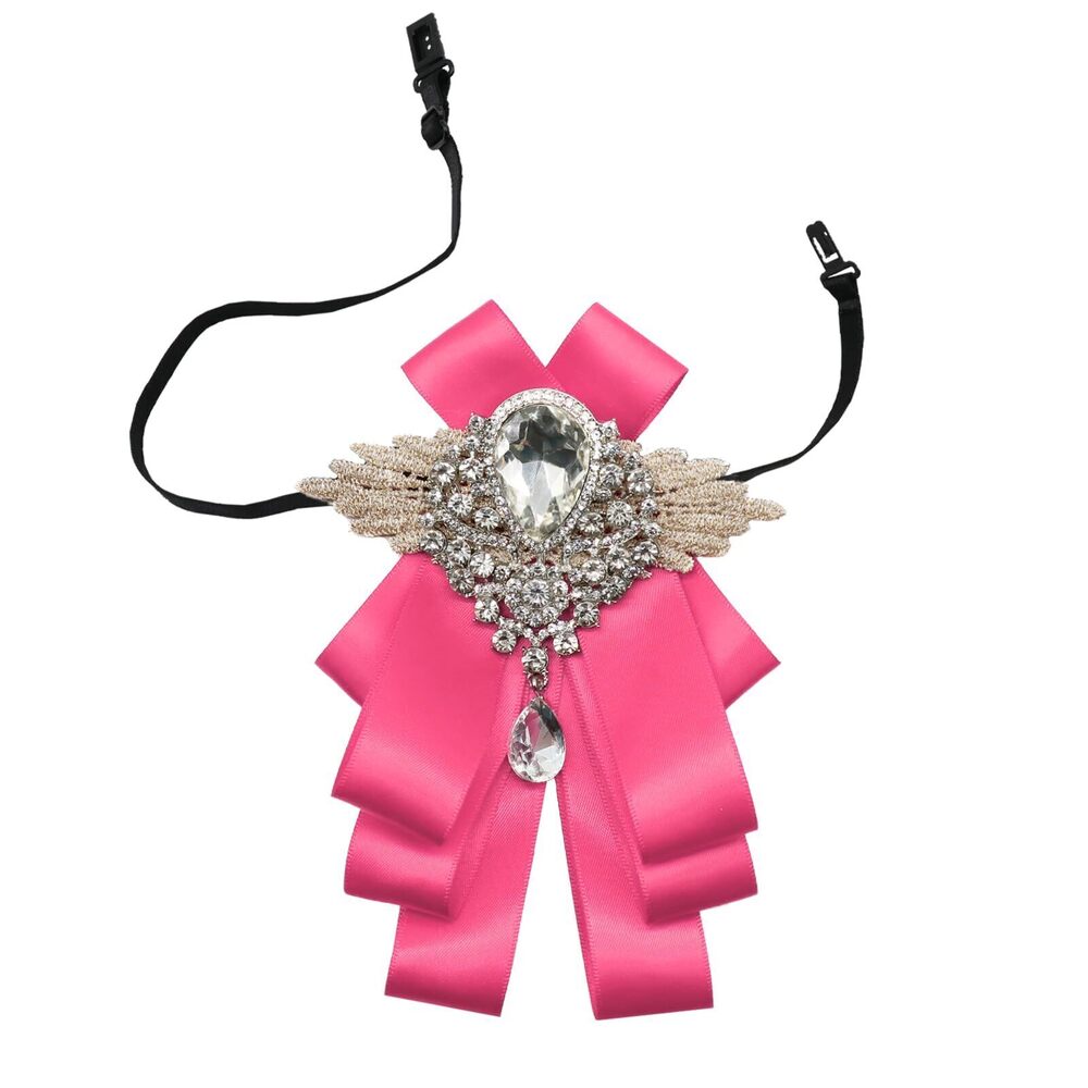9790 Sparkle Bow Ties and Big Rhinestone Bow Tie Satin Ribbon Bowtie